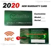 2021 Green No Boxes Custom Made Rollie NFC Garantiekarte mit Antiforgery -Krone und Fluoreszenz -Etikett Geschenkelbe Serien -Tag Super 3661200
