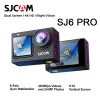 Camera SJCAM SJ6 Pro Dual Screen 4K Actie Helm Sport DV Camera Waterdicht 4K 60fps Dual Screen 6axis Gyro Stabilisatie 165 ° FOV