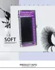 False Eyelashes 16 Rows 6 Boxes C D Curl Curved Soft Comfortable Eyelash Extensions Individual Artificial