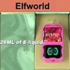 E Сигарета Elfworld Puff 22K Vapes Ondayable Vape Pen Stognation Control Type-C Перезаряжаемая 650 мАч батарея 22000 Puffs Dual Model Светодиодный экран Регулируемый поток воздуха.