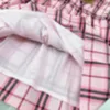 Classics Baby Skirt Girls Partydress Tamaño 110-160 CM Ropa de diseño para niños Diseño de rayas cruzadas de múltiples colores Princess Vestido 24 abril