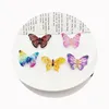 Butelki brokatowa żywica 3D Butterfly Charms 21 36 mm mieszane ozdoby kolorowe do notatników