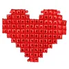 Sevgililer Günü Seti Kırmızı Kalp Şeklinde Alüminyum Folon Balon Sevgililer Günü Dekorasyon Gelin Duş Nişan Yıldönümü Yıldızları 240410