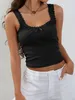 Lace camisole, sexy women's hot girl, solid color lace, pure lust, top, base knit