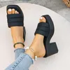 Kleding schoenen zomer vrouwen hoge hak sandalen casual vrouwelijke vrouw square open teen dames sandalias chunky hakken schoen 2024