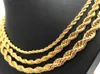 10pcs Gold 34MM Size ed Chain Necklace 1630 Inches Fashion Women Jewelry Man Simple Sweater Chain Jewelry Factory Pri1684057