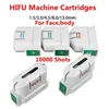 ACCESSOIRES PIÈCES CARTRIDGE HIFU POUR ULFORMULA1 MACHINE FACE ULLATRASON HIFU AVEC 10000SHOTS TRAIT