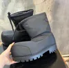Alaska Ski Low Top Stiefel Paris Mod Männer Frauen Skiwear Schneestiefel Designer Plattform Schwarze weiße Schuhe Größe 35-44