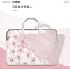 Andra datortillbehör ins-SAC Huvud Pour Ordinateur Portable Rose Floral Pour Femme Tui MacBook Pro 13.3 14 15 15.6 Poigne Portable Initi Antichoc Y240418