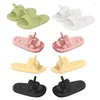Slippers Womens 3D Antlers Summer Pillow EVA Thick Cushioned Bathroom Shower Slide Beach Sandals For Indoor Outdoor