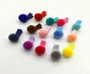 1214pcs barnflicka hårtillbehör pompom mjuk boll elastisk hårband hårband gummi regnbåge hårklipp hårnål Barrettes q218556882