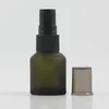 Speicherflaschen leer mattgrün/grün 0,5 Unzen kosmetische Probe Parfüm 15ml Nebel -Sprühglasflasche für