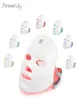 Ansiktsvårdsanordningar USB -laddning 7Colors LED Mask Pon Therapy Skin Rejuvenation Anti Acne Wrinkle Removal Skin Care Mask Skin Brighten6152642
