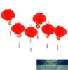 6st papperslykta kinesisk festival röd lykta pendell juldekorationer för hemprydnader lykta7369168