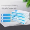 6Pcs Vacuum Storage Bags with Pump Transparent Folding Compressed Space Saving Vacuum Bag for Clothes Large Travel Container 240415