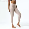 desginer als yoga aloe pant leggings yogas new Artificihigh المرونة الجلدية نساء نايلون نايلون سبورت سراويل المحاصيل