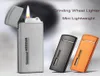 Creative Mini Gas plus léger Grinceing Wheel Flame LIGHERS VISIBLE Affichage de gaz Fenêtre Métal Cigarette Migare 411770