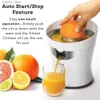 Juicers Tribest Citristar CS-1000 Juiteur agrumes Un presse-agrumes électrique pour les oranges et les citrons avec filtre en acier inoxydable et buse blanche Y240418