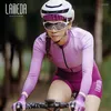 Vestes de course Lameda Cycling Jersey pour femmes à manches longues à manches à manches longues séchées à sec Vélo de route TOP Summer Spring Professional Vêtements