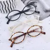 Lunettes de soleil Vintage Small Oval Frame Eyeglass Femme Femme Ins Sweet Cool Eyewear Trend Brand Lire ordinateur Blue Light Blocking Lunes