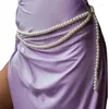 Paski barokowe eleganckie perły pasek do talii do biżuterii kostiumowej bankietowej