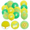 Partydekoration 24PCS Hawaiian Tropical Ballons Fruit Themed Summer Beach