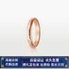 Anelli di gioielli di design di fascia alta per la donna Carter 18k Rose Gold Vgold Ring Sky Full Diamond Love Wide and Streight Tre Righe Ring per uomini e donne