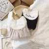 Girl Dresses Fashion Baby Princess Abito in pizzo ricami retrò per bambini floreali per bambini sciolti di cotone per bambini abiti 2-8y