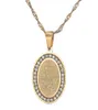 316 acier inoxydable Ovale Gold Coin musulman Moyen-Orient Arabe Charme de mode High Fend Pendant Collier 9427906