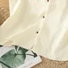 Женские блузки Жаккард стоящий воротник китайский национальный стиль блузя женщина 2024 лето свободный досуг.