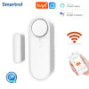 System Smartrol WiFi Tuya Window Door Sensor 110dB Högt Alarm Smart Life Home Security Protection App Control Work With Google Alexa