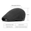 KR4K BERETS قبعات قبعات غير رسمية للنساء نساء صلبة إلى الأمام غسلة القطن قبعة قبعة الربيع صيف شقة القبعات الذروة رسام القبعات البالغ D24418