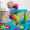 Step2 Docce di pioggia Splash Pond Toddler Tavolino, tavolo sensoriale per acqua per bambini all'aperto, di età compresa tra 1,5 anni, accessori per giocattoli ad acqua da 13 pezzi, verde blu