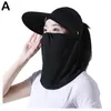 Cappelli larghi brim estate per la protezione solare per la protezione solare per il leisure copricapo di seta anti-uv per le donne in bicicletta arrampicata correndo in giro W4A7