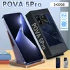 Wysoka jakość POVA5 Pro5G Smartfon Android 5MP+13MP Podwójny aparat 4000MAH GPS 3GB+32 GB Przechowywanie 6,54 cala FHD+5G 6,54 cala FHD+