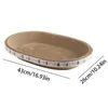 Cat Scratcher Bowl Bed Worrugated Board Round Oval Slevering Claw Toys For Furniture Protector Floor Soffa 240410