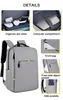 Schooltassen 15,6 inch Laptop Men Backpack Nylon Travel Male USB -oplaad computer Backpacks Waterdichte tas voor