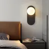 Lampada a parete 7w Ball Glass Light Modern Living Careno letto LED Decorazioni interni Sconce con Lulb G9 85-265V Apparecchio