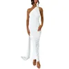 Casual jurken Qiiderder dames y2k backless jurk mouwloze bodycon halter open rug maxi uitgaande elegante feestcocktail lang