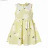 Vestidos de menina 2017 Summer Girls Korean Edition Sleesele Peter Pan Collar Tank Top Childrens Linho de algodão Princess Dress Baby Casual Sun Dress Q240418