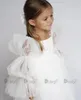 Born Girl Girls Birthday Abito per bambini Bianco White Wedding Party Battemon Ceremony Vestitido 3Y Abbigliamento Infantil Kids 240415