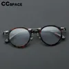 57028 Cadres de spectacle optique acétate vintage Fonds Fashion Round Metal Eyeglass Men Tendance Transparent Eyewear 240411