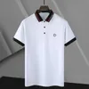 Designer Men's Polo Tited Abled Abroderie à manches courtes à manches courtes Coton Pure Cotton High Street Business M-3XL