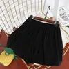 Shorts voor dames 2024 Zomer Casual katoenen linnen Vrouwen Losse hoge taille mode Korte broek Streetwear V58