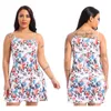 Robes décontractées plus taille robe boho femmes mode floral imprime