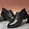 Casual schoenen Spring herfst Male echt leer Oxford Britse stijl Business Stijlvolle heren comfortabel kantoor Adulto