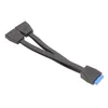19pin USB -rubrik USB3.0 1 till 2 Splitter Internt förlängningskabel för datorkort 200 mm