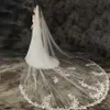 Wedding Hair Jewelry New Arrival White Ivory Cathedral Bridal Veils Lace Boda wedding accessories wedding dress Sexy bride Bridal Veil