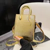 2024 Solid Fashion Square Bag Ladies Mobile Phone Bag Banket Beald Bag Bag Womens Luxury Pattern Кожаная сумочка 240321