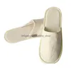 Disposable Slippers El Travel Slipper Sanitary Party Home Guest Use Men Women Unisex Closed Toe Shoes Salon Homestay Zxf36 Drop Deli Dhowa